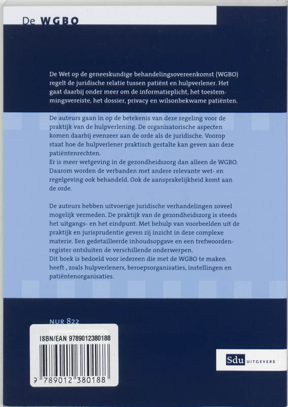 De WGBO achterkant