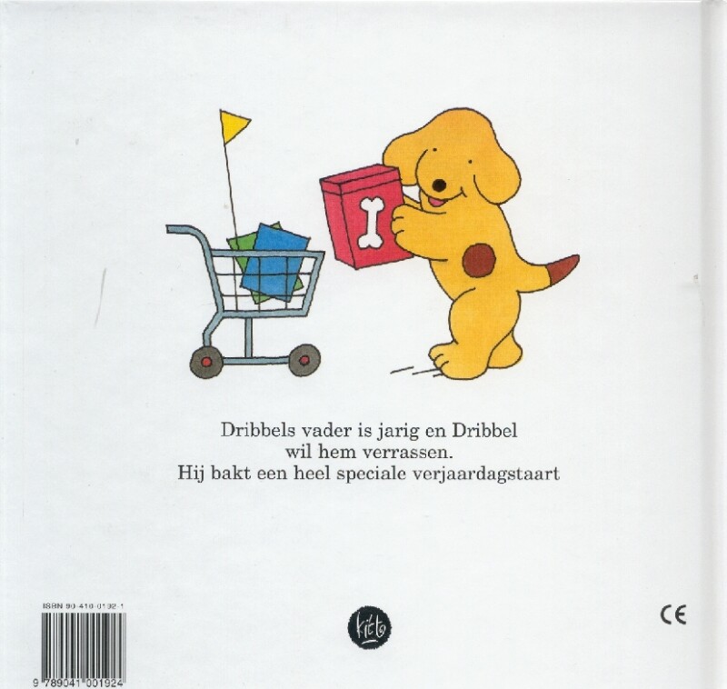 Dribbel bakt een taart / Een kijk-achter-de-flap boek achterkant