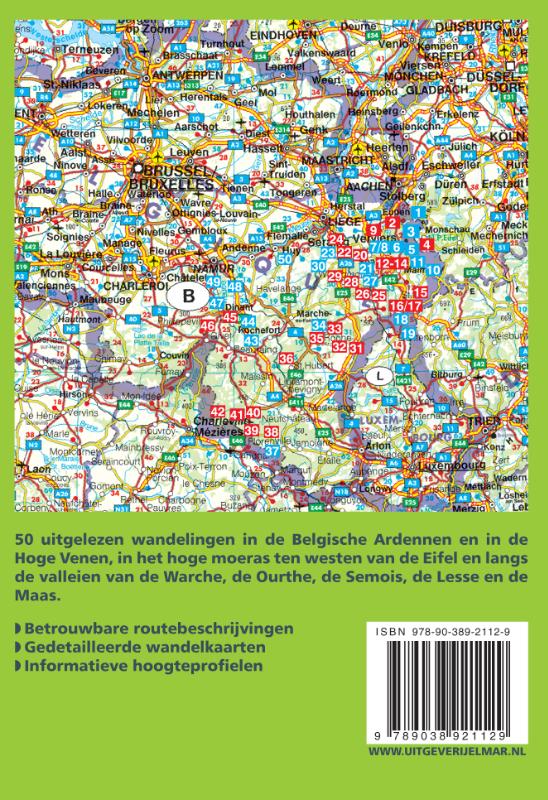 Ardennen Hoge Venen / Rother Wandelgidsen achterkant