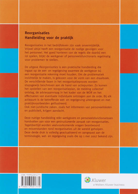 Reorganisaties / Actueel Recht voor P&O achterkant