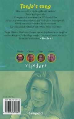 Tanja's song / Vlinders / 1 achterkant