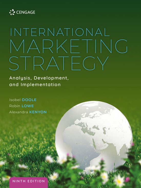 Isobel Doole International Marketing Strategy, Analysis, Development And Implementation