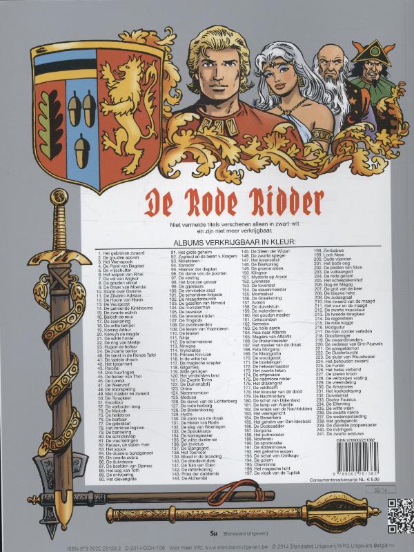 De zwarte weduwe / De Rode Ridder / 241 achterkant