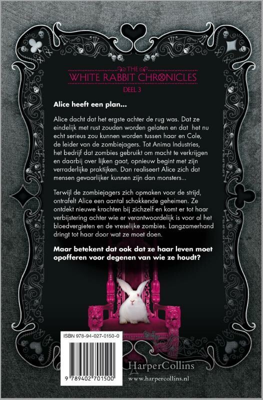 Hartenkoningin / The White Rabbit Chronicles / 3 achterkant