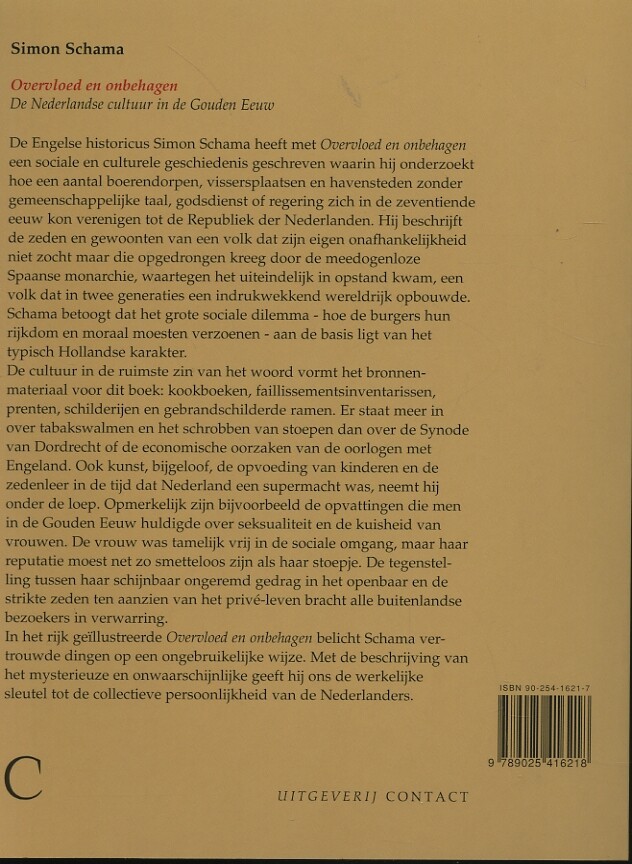 Overvloed en onbehagen achterkant