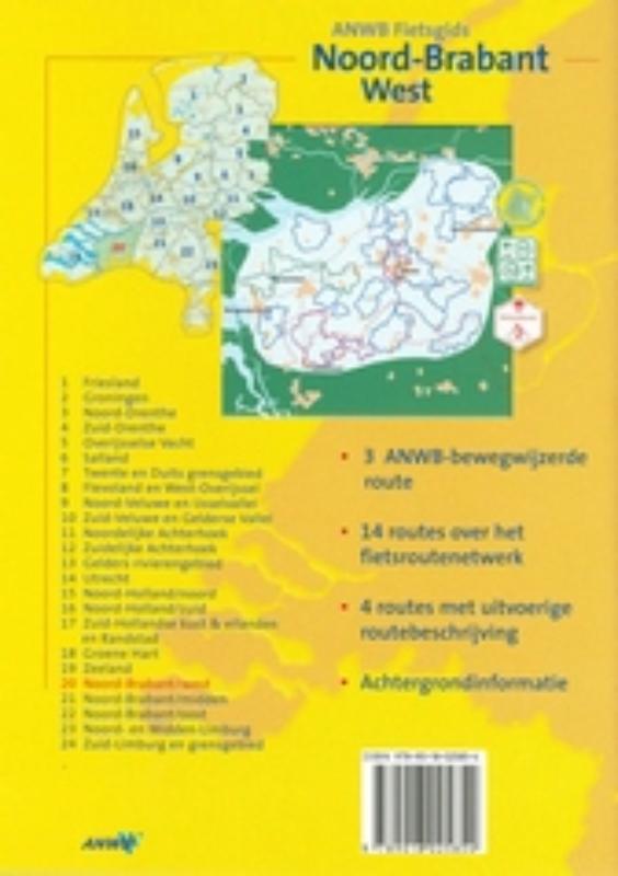 Noord-Brabant ; West / ANWB fietsgids / 20 achterkant