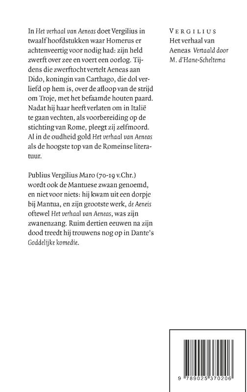 Het verhaal van Aeneas Het verhaal van Aeneas achterkant