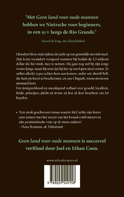 Geen land voor oude mannen achterkant