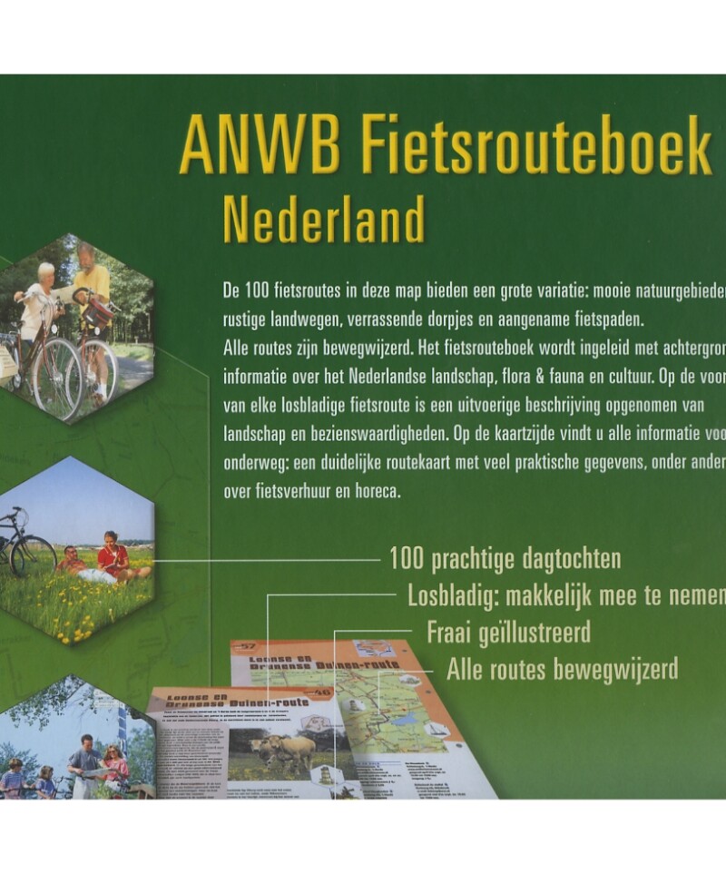 FIETSROUTEBOEK NEDERLAND achterkant