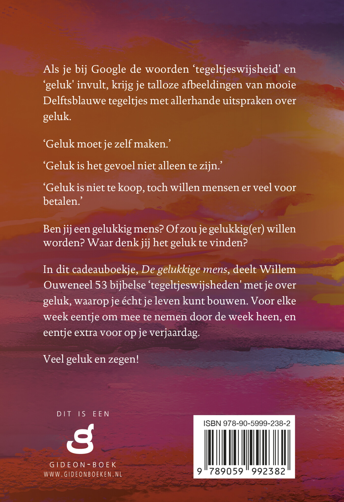 De Gelukkige mens achterkant