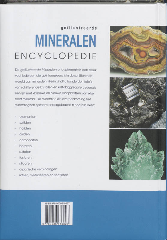 Geillustreerde Mineralen Encyclopedie achterkant