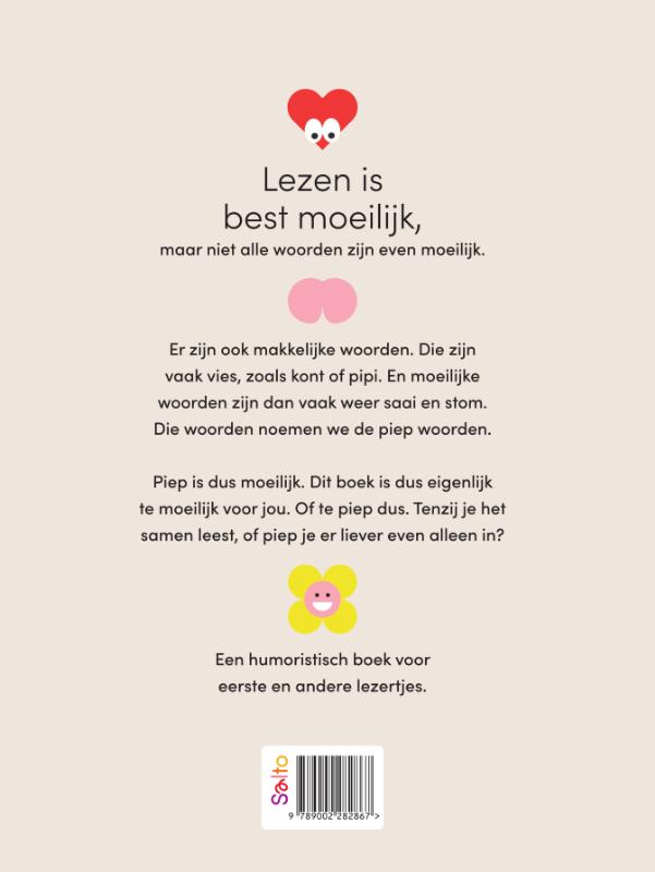 Dit boek is te piep voor jou achterkant