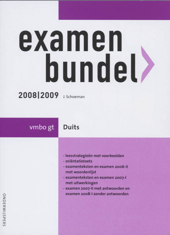 Examenbundel Vmbo Gt Duits