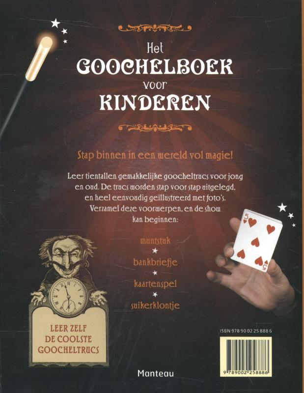 Het goochelboek voor kinderen achterkant