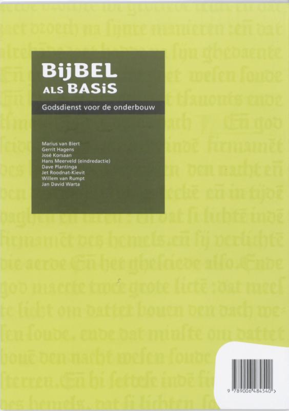 Bijbel als Basis 1 Vmbo-T/Havo/Vwo Leerwerkboek achterkant