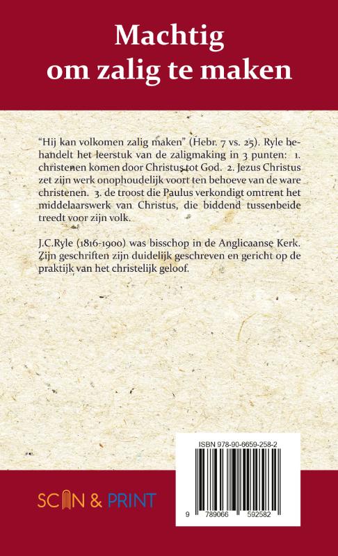 Machtig om zalig te maken achterkant