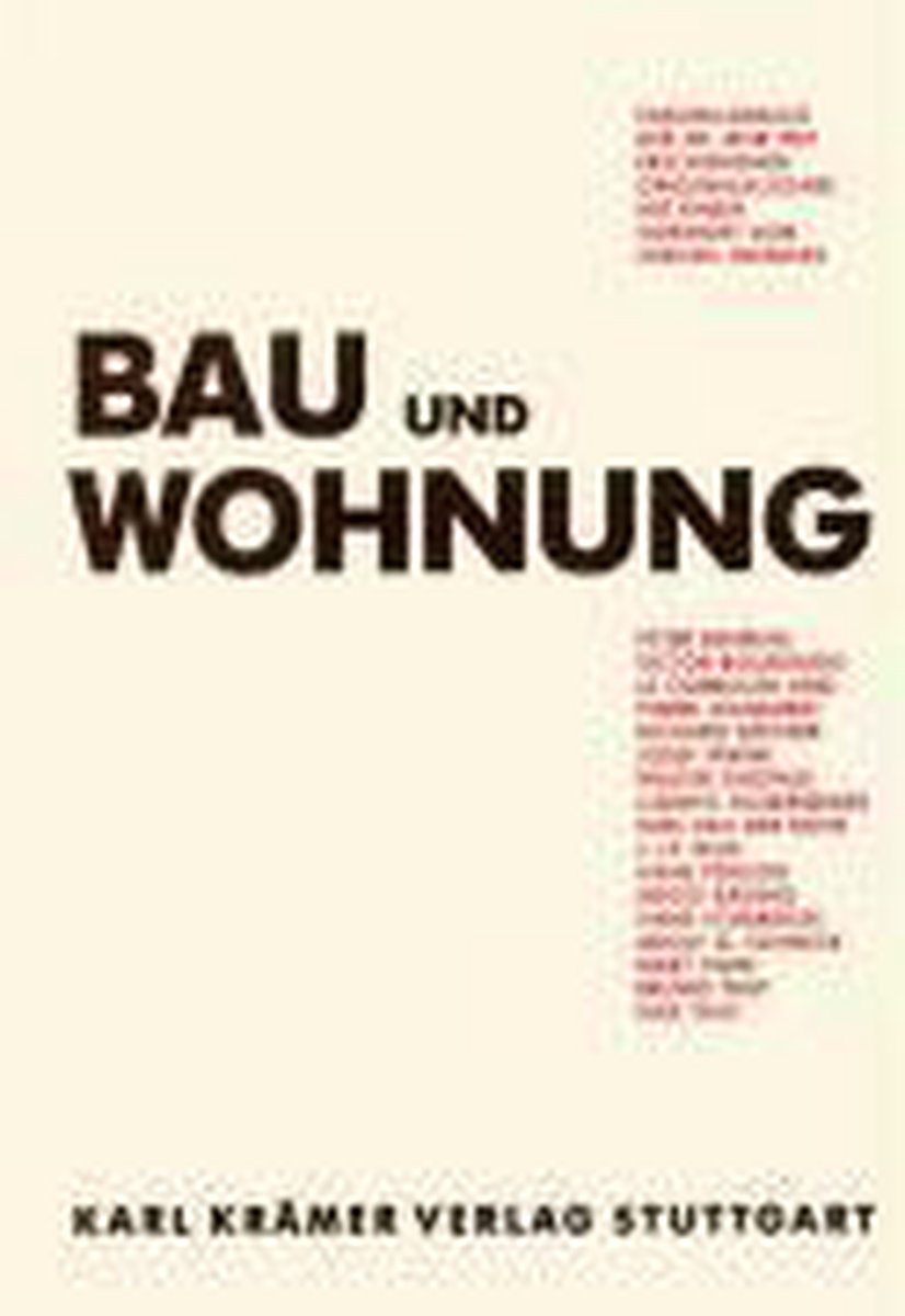 Bau und Wohnung