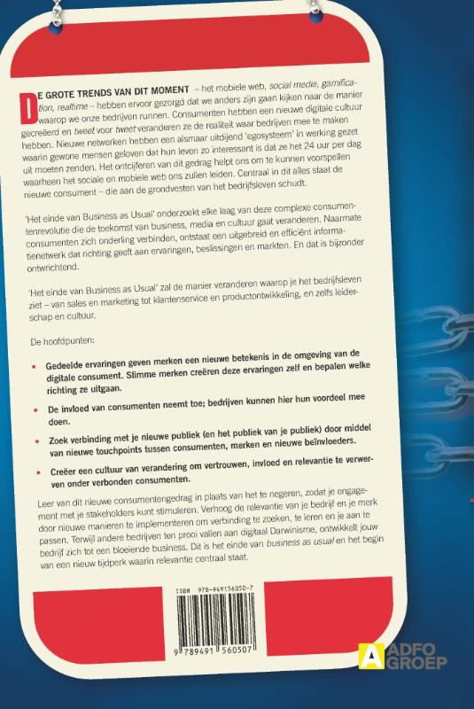 Het einde van Business as Usual achterkant