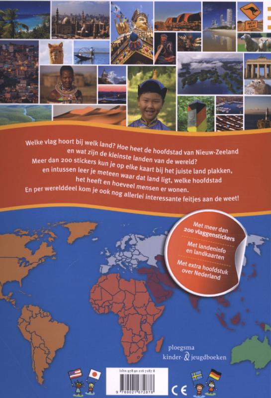 Alle vlaggen van de wereld achterkant
