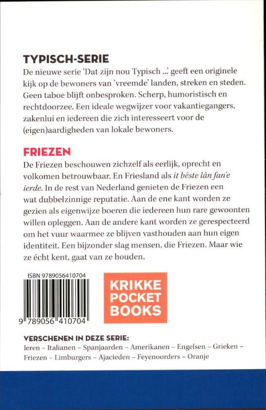 Dat zijn nou typisch... - Dat zijn nou typisch Friezen achterkant