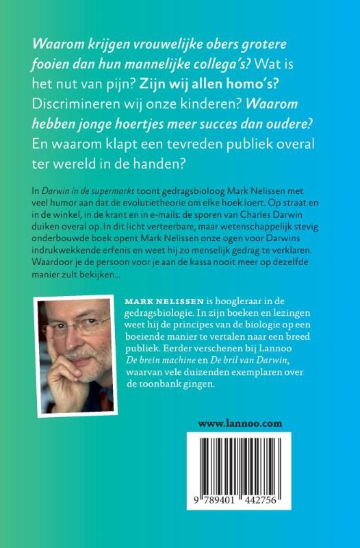 Darwin in de supermarkt Darwin in de supermarkt achterkant