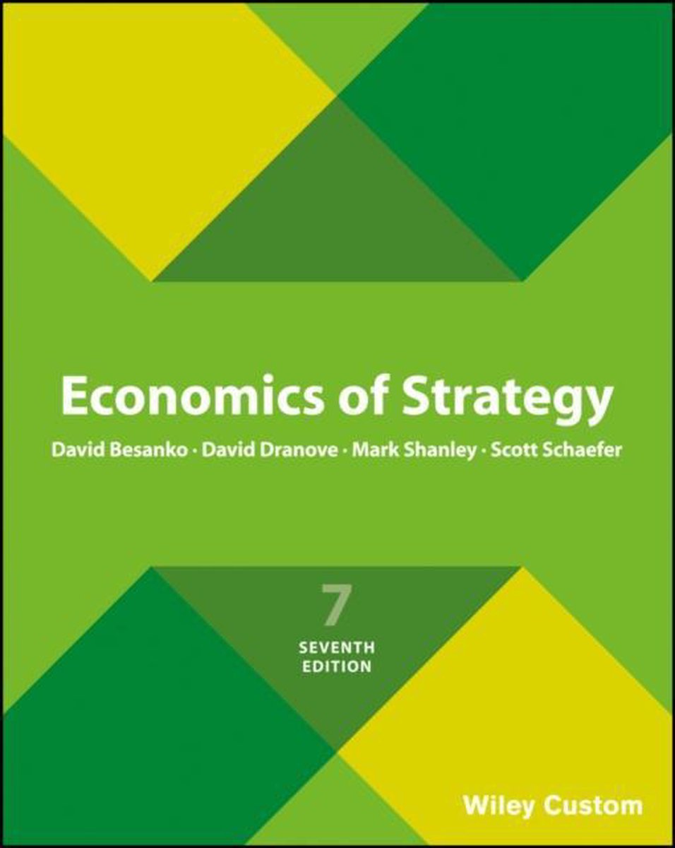 David Besanko Economics Of Strategy