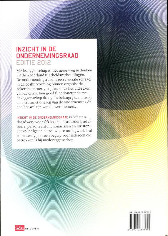Inzicht In De Ondernemingsraad 2012 achterkant