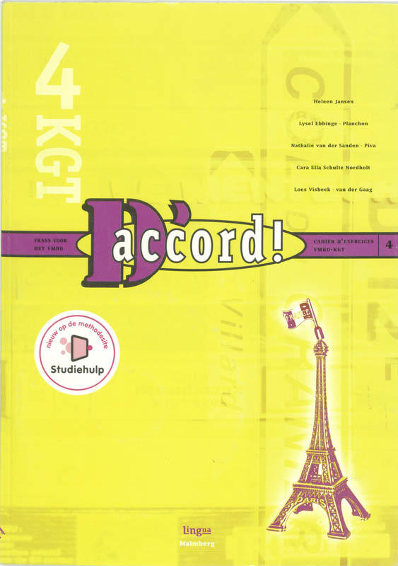 boekenbalie_9789034515933_cover D'accord ! 4 vmbo-kgt Cahier d'exercices