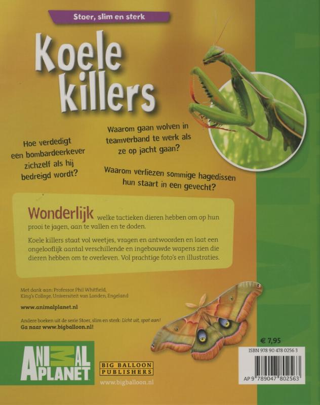 Stoer, slim en sterk / 2 Koele killers / Animal Planet boeken achterkant