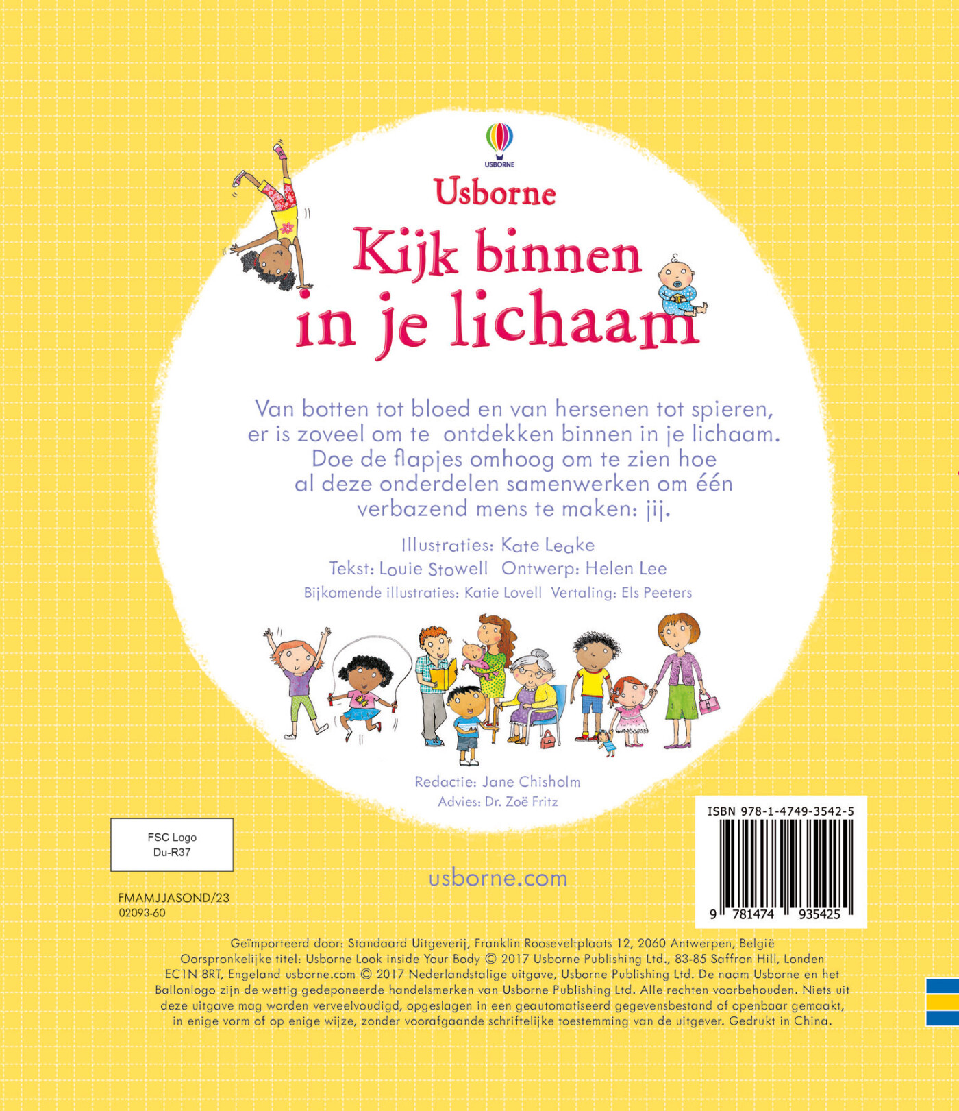 Kijk binnen in je lichaam achterkant