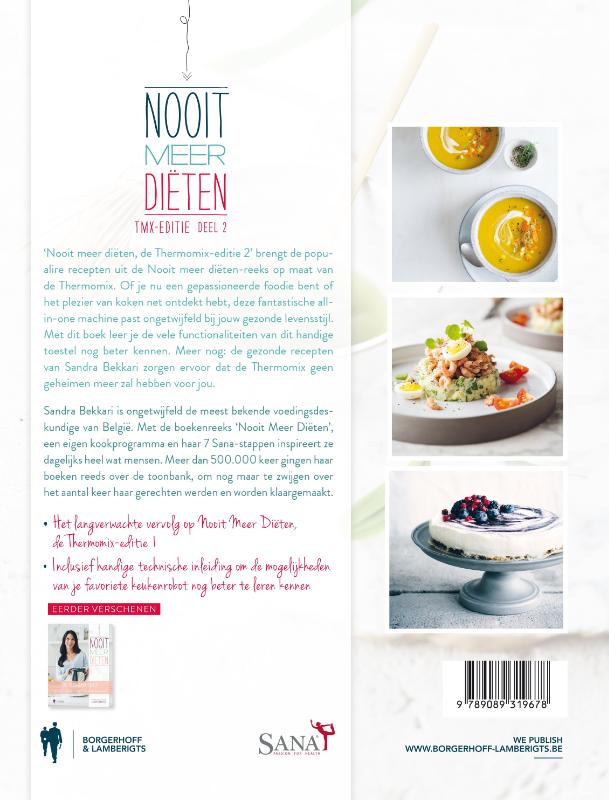 Nooit meer diëten: de Thermomix editie 2 / Nooit meer diëten: de Thermomix editie / 2 achterkant