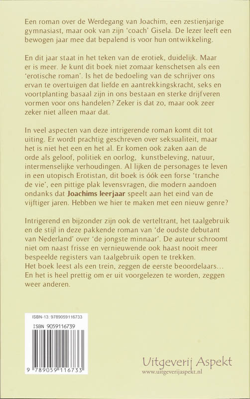 Joachims leerjaar achterkant