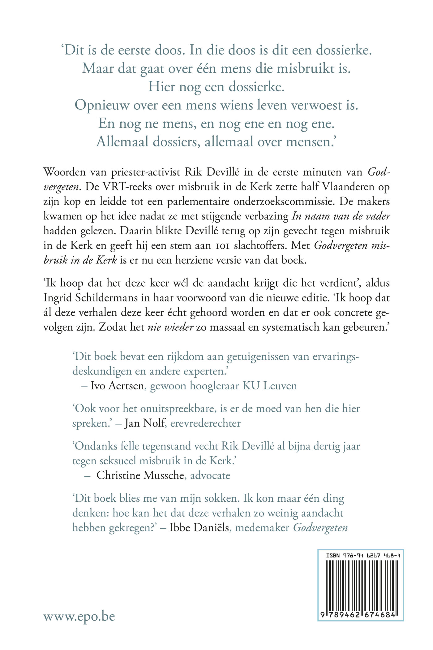 Godvergeten misbruik in de Kerk achterkant