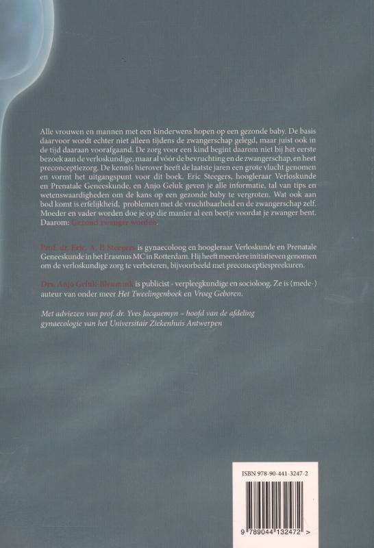 Gezond zwanger worden Gezond zwanger worden achterkant