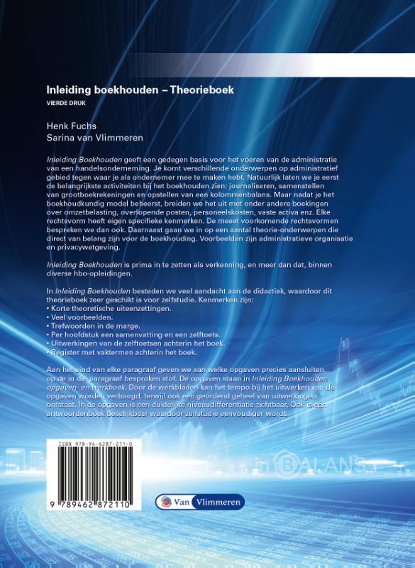 Inleiding boekhouden Theorieboek / Theorieboek achterkant