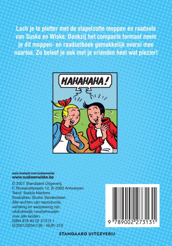 Moppen en raadsels / Suske en Wiske achterkant