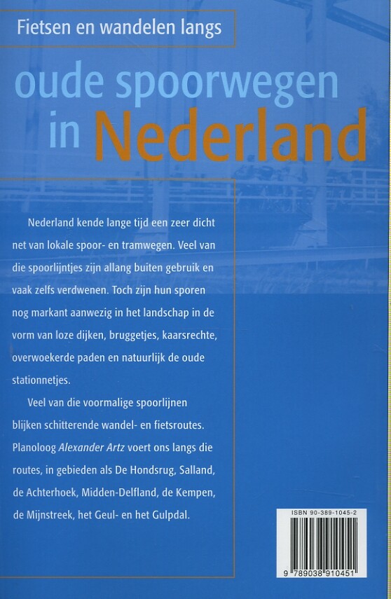 Fietsen en wandelen langs oude spoorwegen in Nederland achterkant