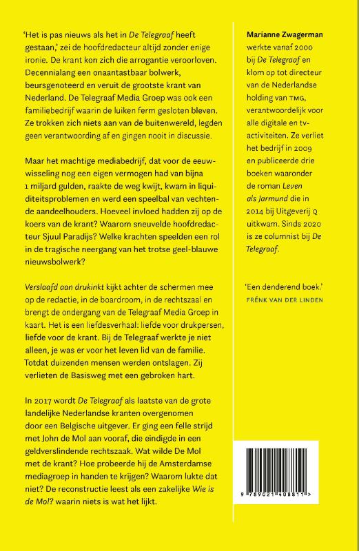 Verslaafd aan drukinkt Verslaafd aan drukinkt achterkant