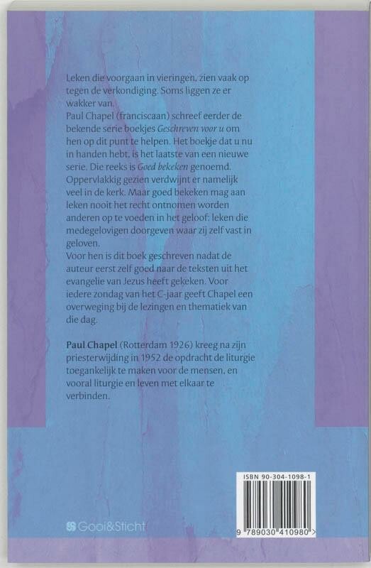 Goed bekeken Overwegingen voor het jaar C Goed bekeken Overwegingen voor het jaar C achterkant