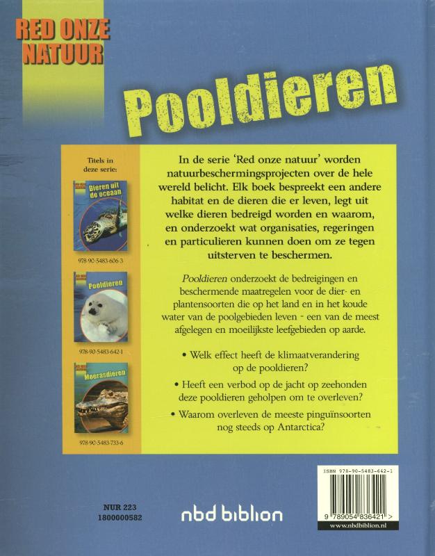 Pooldieren / Red onze natuur achterkant