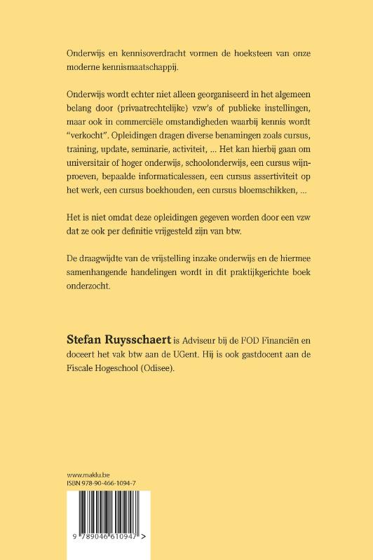 Onderwijs en btw achterkant