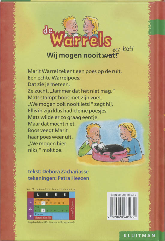 Wij mogen nooit wat! / De Warrels achterkant