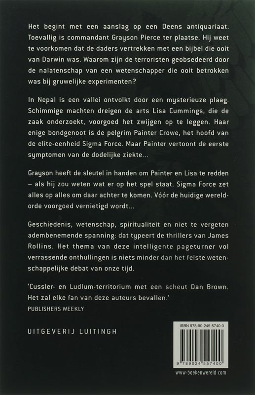 De Zwarte Orde / Sigma Force / 3 De Zwarte Orde / Sigma Force / 3 achterkant