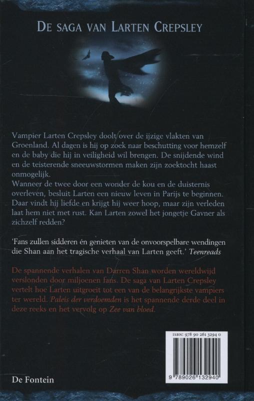 De saga van Larten Crepsley deel 3: paleis der verdoemden achterkant