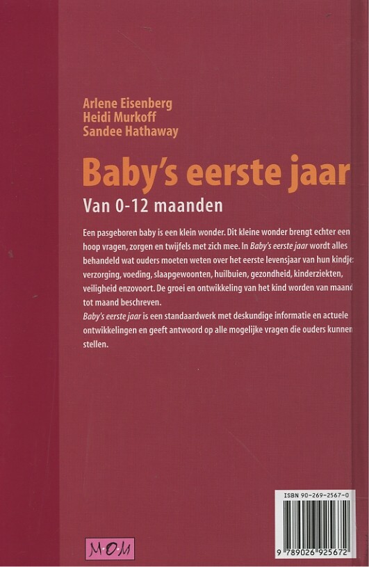 BABY'S EERSTE JAAR achterkant