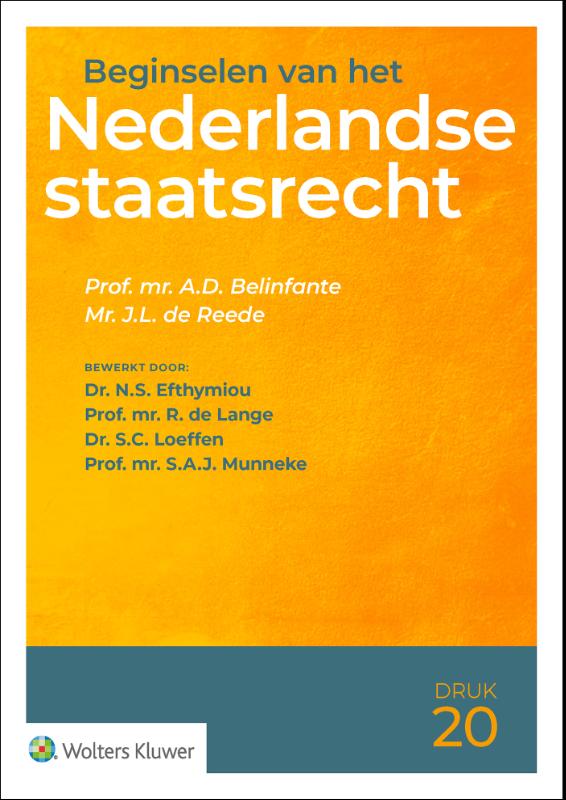 A.D. Belinfante Beginselen Van Het Nederlandse Staatsrecht