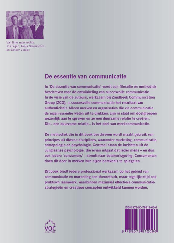 De essentie van communicatie achterkant