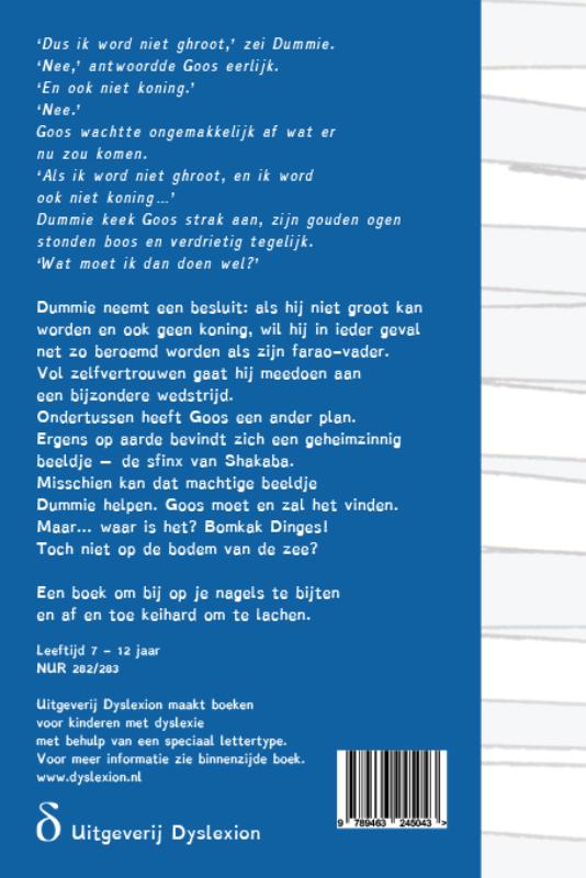 Dummie de mummie en de sfinx van Shakaba / Dummie de mummie / 3 Dummie de mummie en de sfinx van Shakaba / Dummie de mummie / 3 achterkant