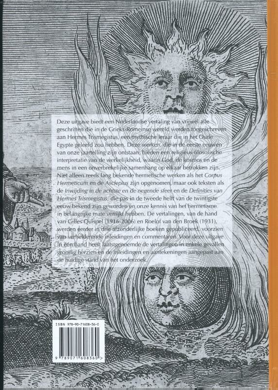 Hermetische geschriften / Pimander. Texts and Studies published by the Bibliotheca Philosophica Hermetica / 19 achterkant