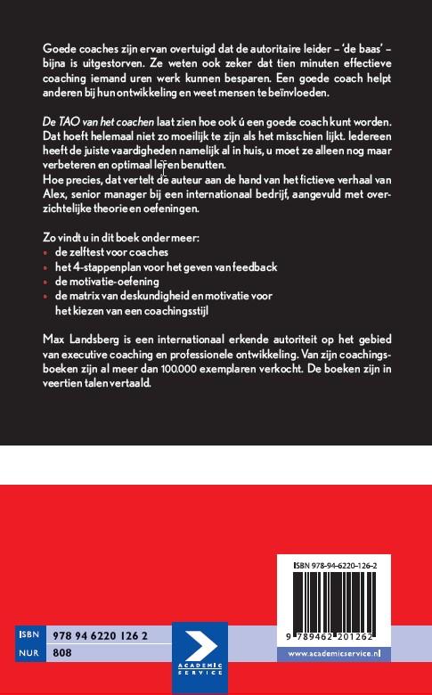 De TAO van het coachen achterkant